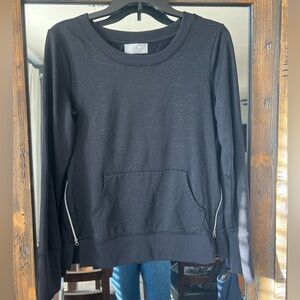 Aspire black and silver crewneck